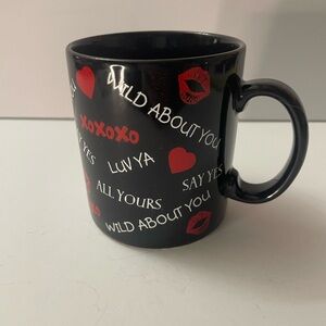 Black and Red Love Mug Valentines Day gift